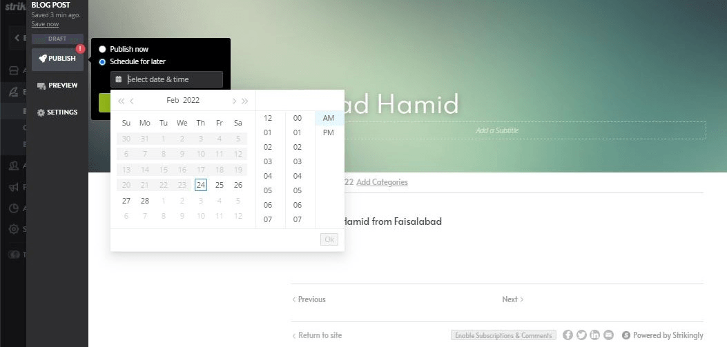 稍後安排 稍後安排